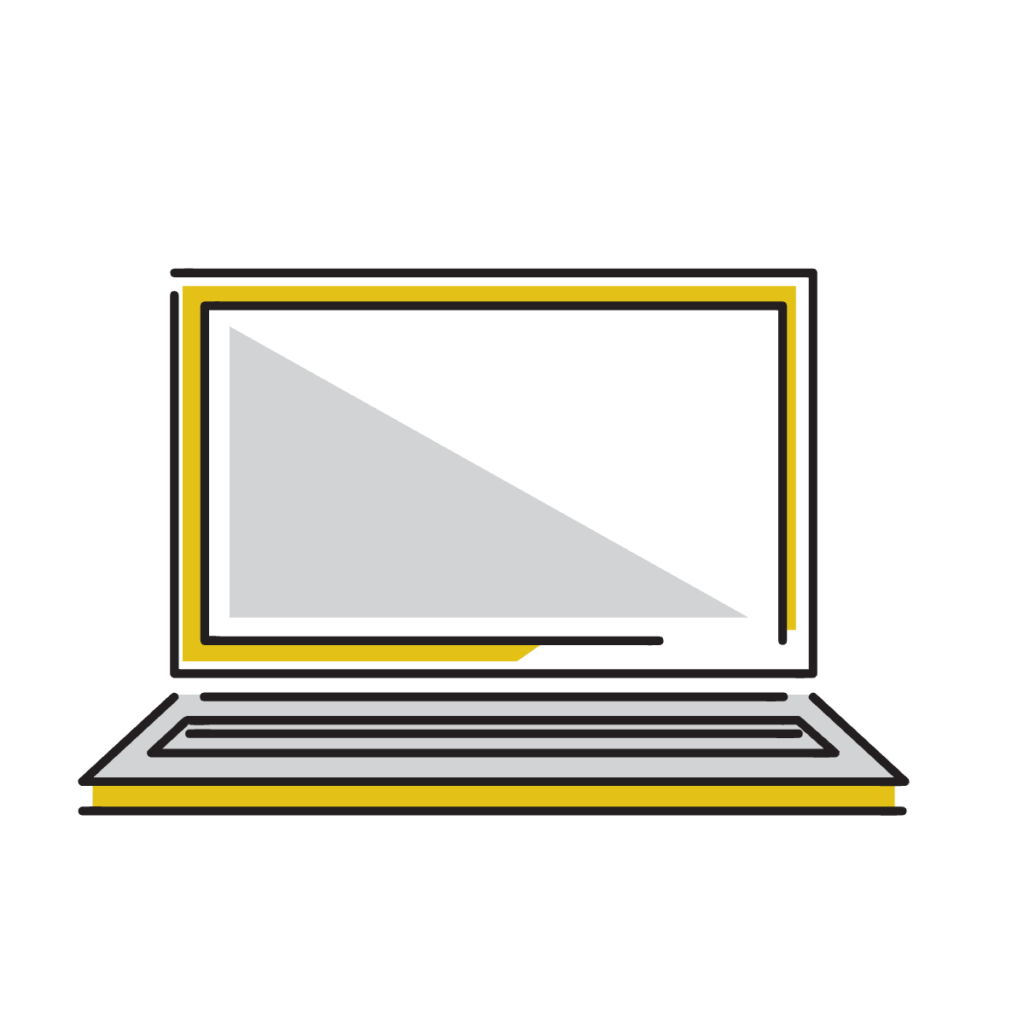 ノートパソコンのイラスト