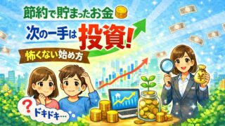 節約で貯まったお金、次の一手は投資！怖くない始め方